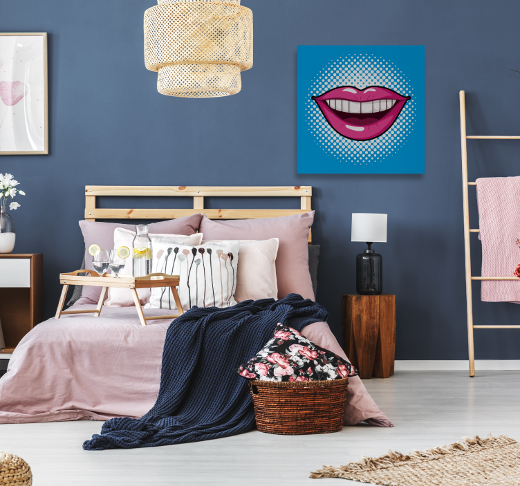 Leinwandbild pop Art Mund - TenStickers