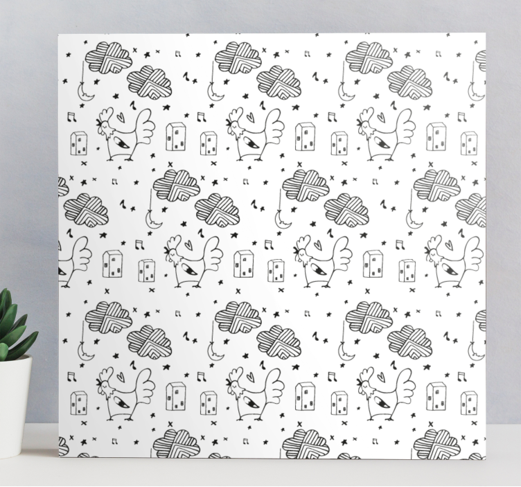 Wandbild tier charmante gefiederte freunde - TenStickers