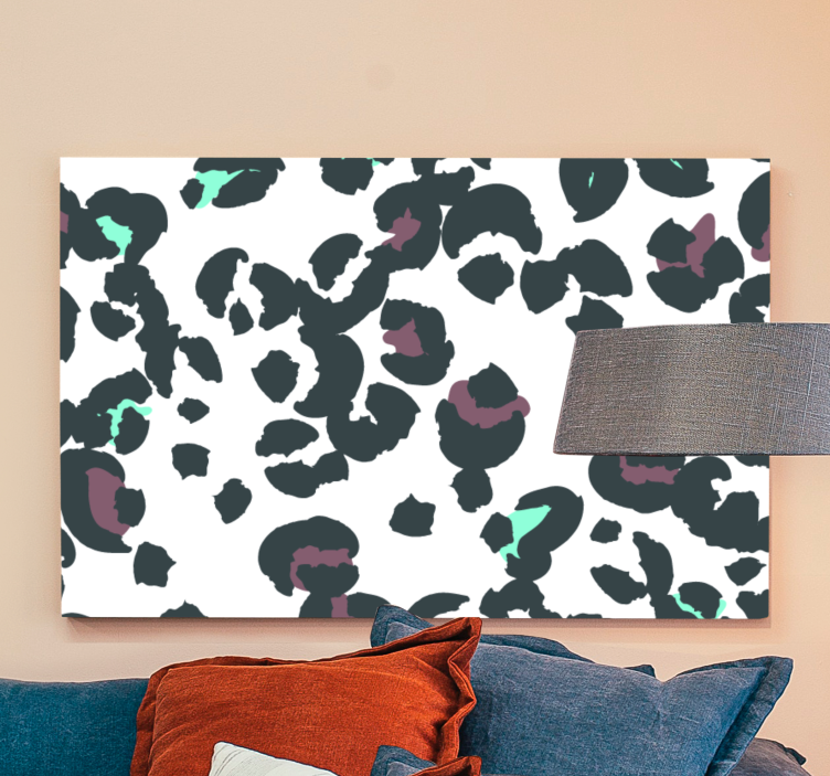 Wandbild tier leopardenmuster - TenStickers
