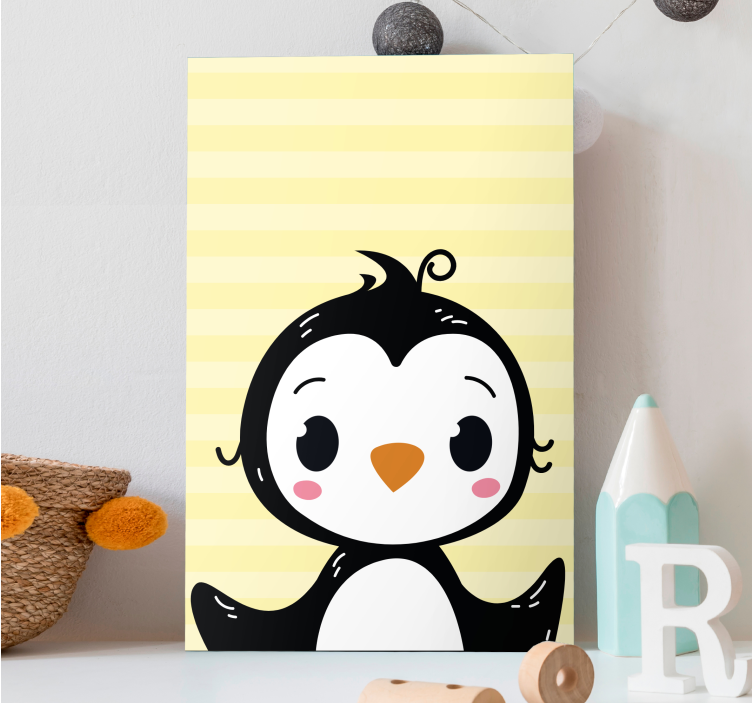 Wandbild tier niedliche pinguinfigur - TenStickers