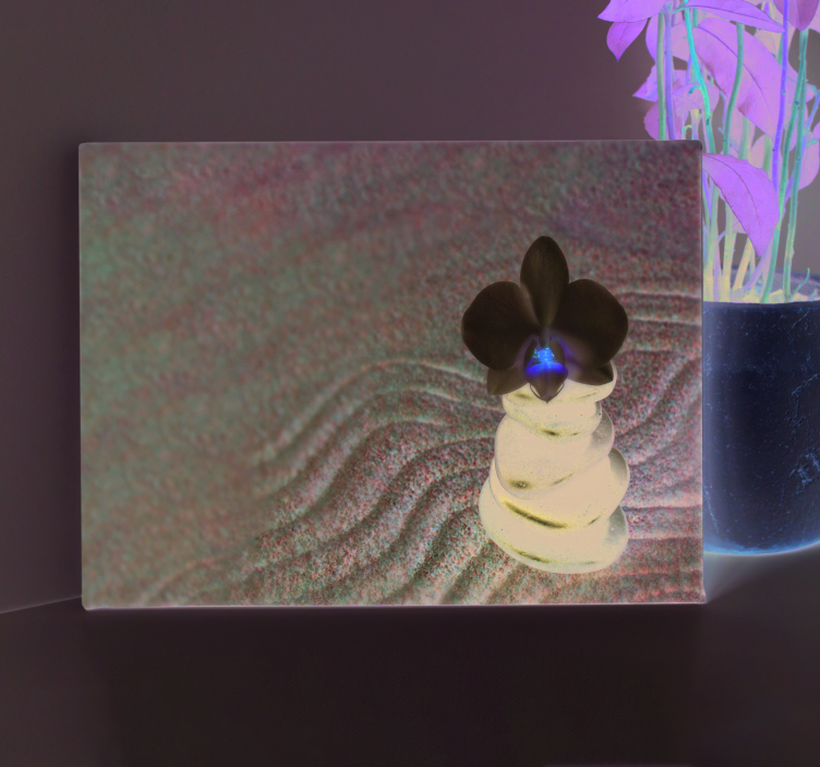 Wandbild Wohnzimmer Zen Steine - TenStickers