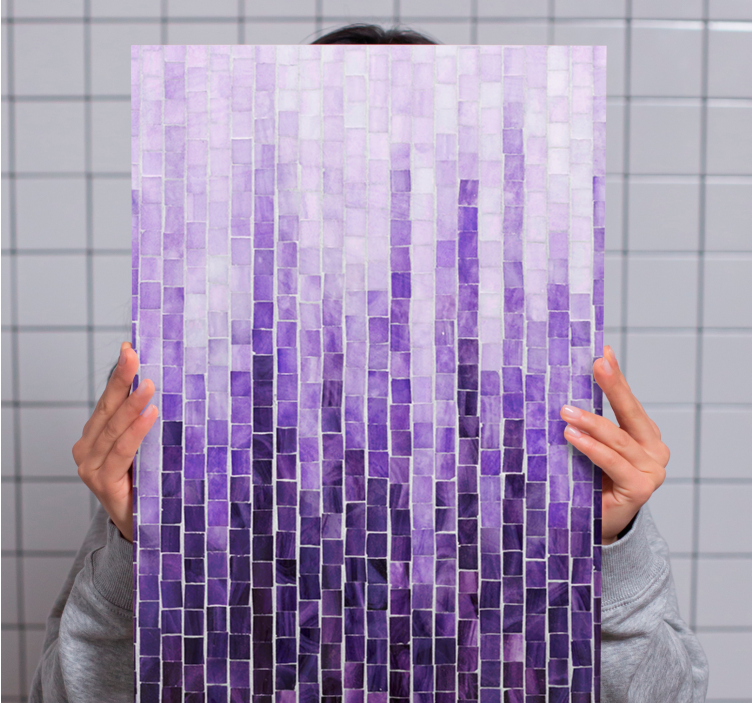 Kunst auf Leinwand Fliesenmuster mit ombre-effekt - TenStickers