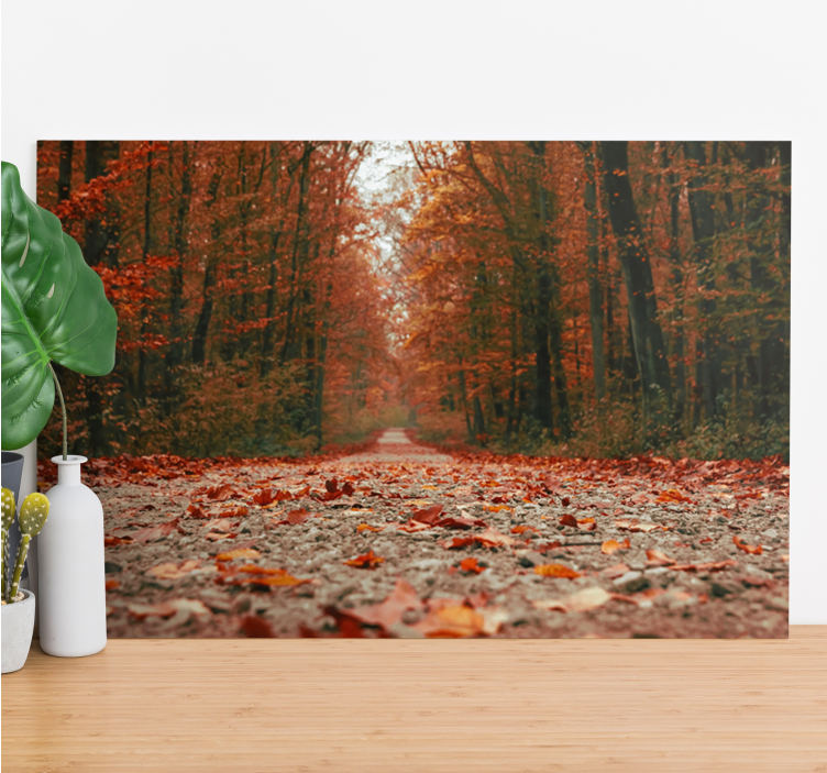 Wandbilder landschaft herbstpfad - TenStickers