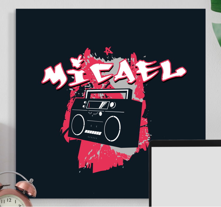 Wandbilder modern urbaner audio vibe - TenStickers