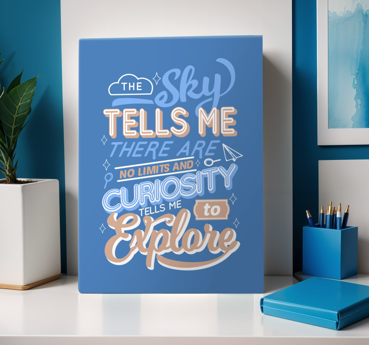Wandbild Motivation neugier zitat - TenStickers