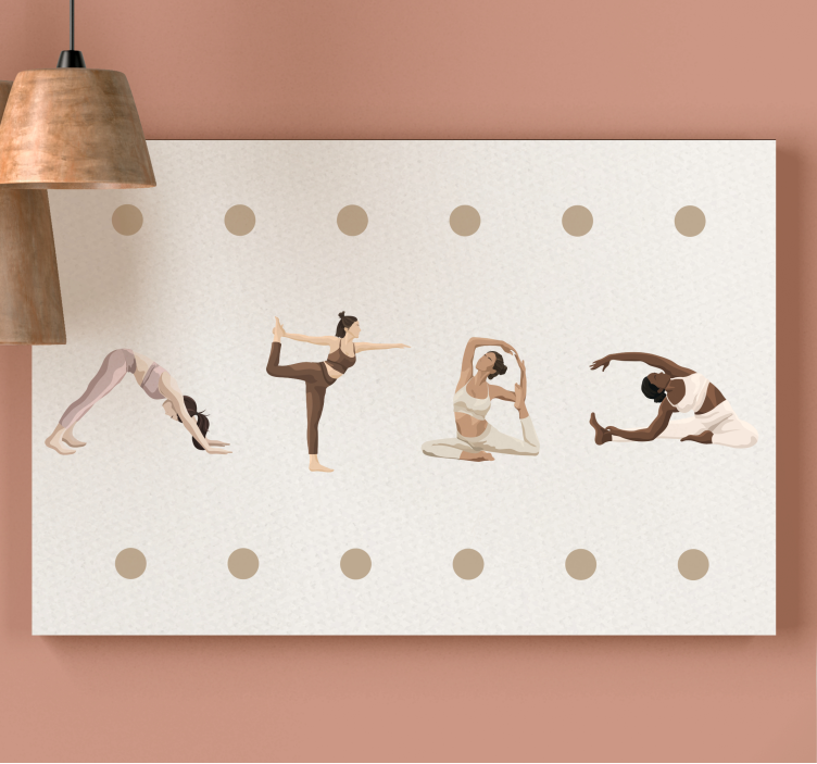 Wandbilder sprüche yoga posen sequenz - TenStickers