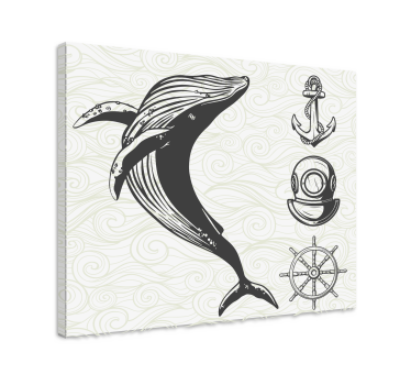 Wandbild rustikal Rústico para baño marino - TenStickers