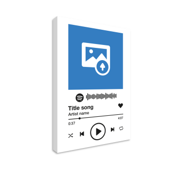 Leinwandbild Musik Spotify musik weißen Hintergrund - TenStickers