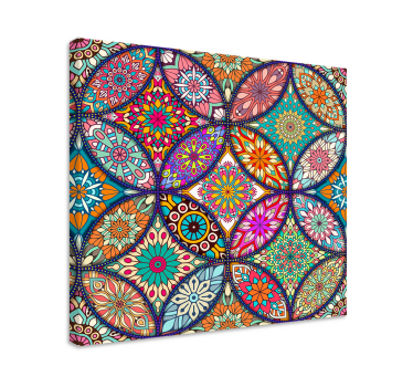 Leinwandbild Schlafzimmer Bunte mandalas - TenStickers