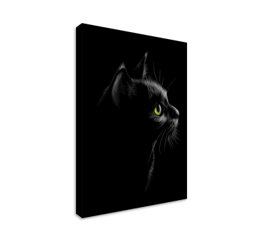 Leinwandbild Katze Schwarz - TenStickers