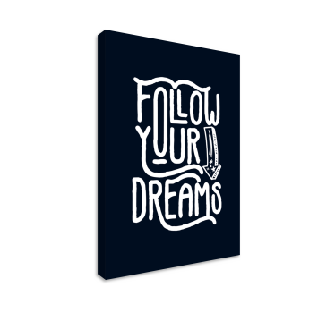 Wandbild Motivation Folge deinen träumen - TenStickers