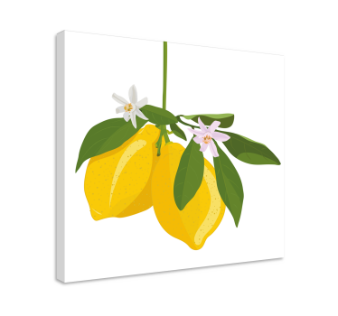 Leinwandbild Stillleben Zitronenbaum - TenStickers