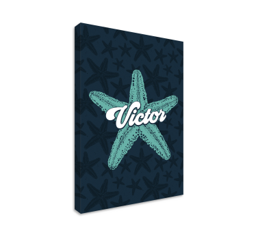 Wandbild Tier Seestern bluetones - TenStickers