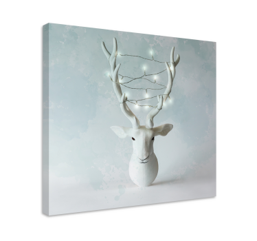 Weihnachtsbilder Leinwand Rentier - TenStickers
