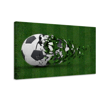 Leinwandbild Jugendliche Fußballfeld - TenStickers