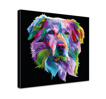 Wandbilder Hunde lebendiges hundeporträt - TenStickers
