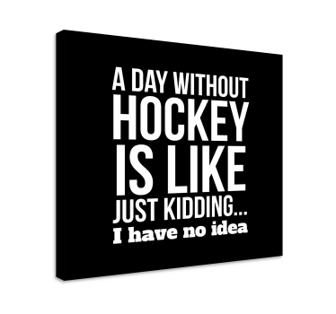 Leinwandbild Teenager Ein tag ohne eishockey - TenStickers