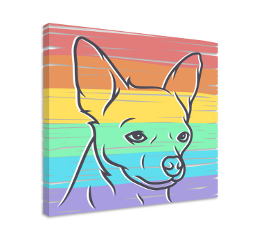 Wandbilder hunde im stilisierten hundeporträt - TenStickers
