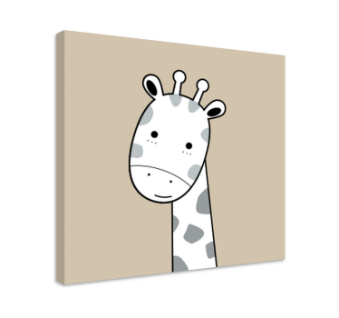 Leinwandbild Tiere Nordische beige giraffe - TenStickers