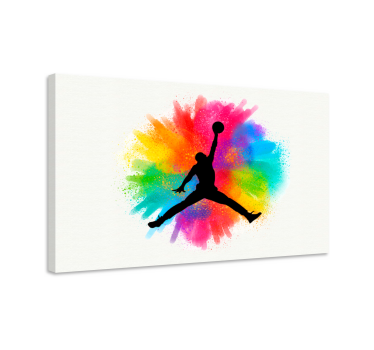 Leinwandbild Jugendliche Michael jordan cooler basketball - TenStickers