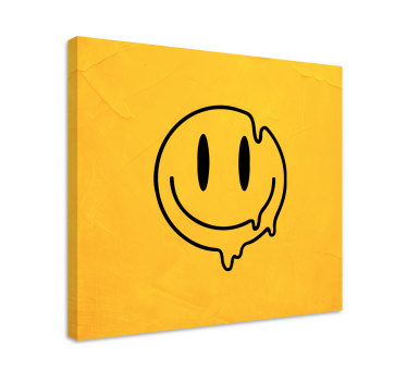 Wandbilder Kunst Flüssiges smiley-symbol - TenStickers
