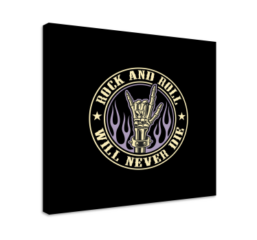 Wandbild Musik rock-hand-symbol - TenStickers