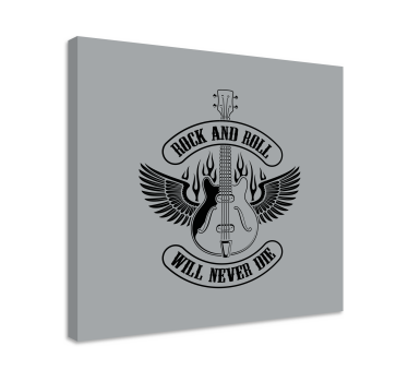 Wandbild musik gitarre mit flügeln - TenStickers