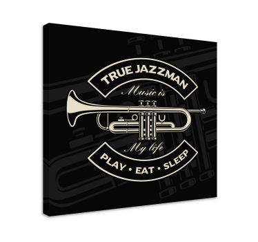 Leinwandbild Musik Echter jazzer - TenStickers