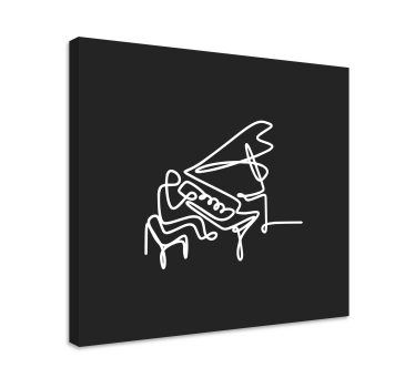 Wandbild musik abstrakte klaviermelodie - TenStickers