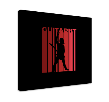 Wandbild musik mit silhouettiertem performer - TenStickers