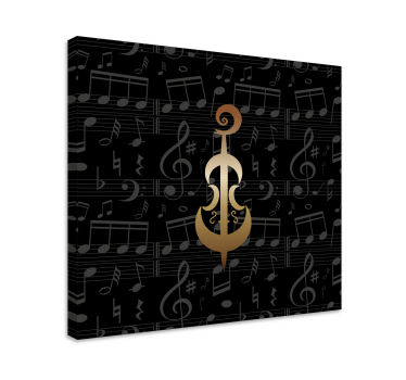 Wandbild musik elegantes musiksymbol - TenStickers
