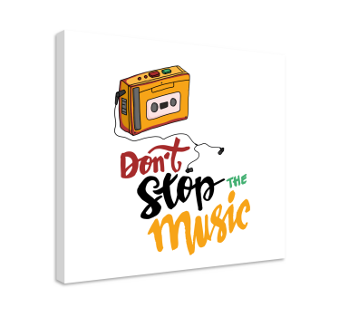 Wandbild Musik kassettenband-design - TenStickers