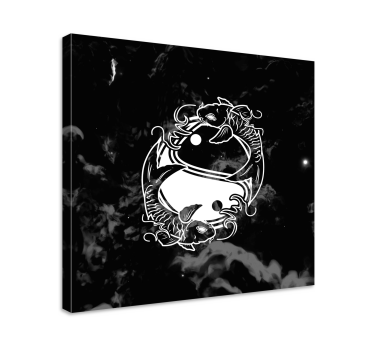 Leinwandbild Zen Yin-yang-balance-fisch - TenStickers