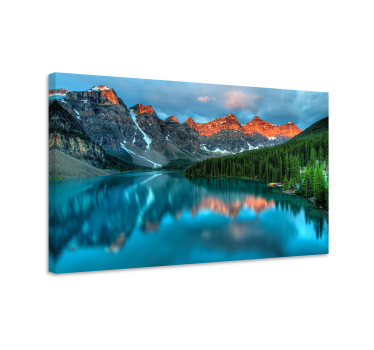 Leinwandbild Landschaft Bunte seeästhetische kunst - TenStickers