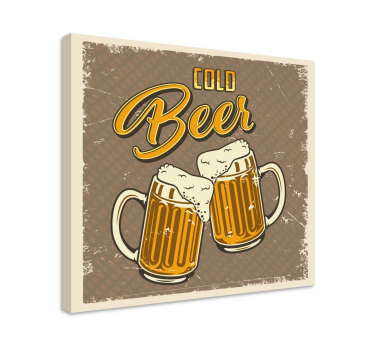 Bar Bilder Leinwand vintage kalter bär - TenStickers