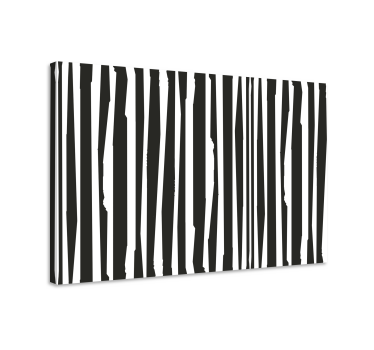 Buddha Bilder Leinwand markante monochrome streifen - TenStickers