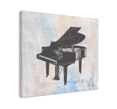 Wandbild musik im stil eines flügels - TenStickers