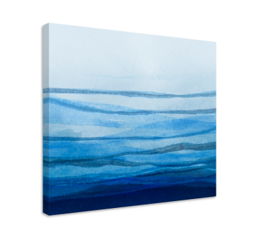 Wandbild modern Stiele mit ombre-effekt in blautönen - TenStickers