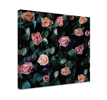 Wandbild Blume Rote rosenblüten - TenStickers