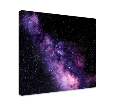 Leinwandbild Landschaft Schöne lila aussicht auf den weltraum - TenStickers