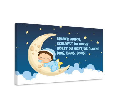Leinwandbild für das Kinderzimmer Bruder Jakob - TenStickers