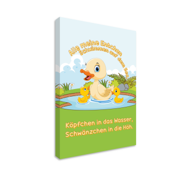 Gemälde für das Kinderzimmer Alle meine Entchen - TenStickers