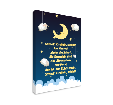 Kinderbilder Leinwand Schlaf Kindlein Schlaf - TenStickers
