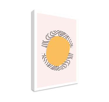 Wandbild Wohnzimmer abstrakter Fingerabdruck - TenStickers
