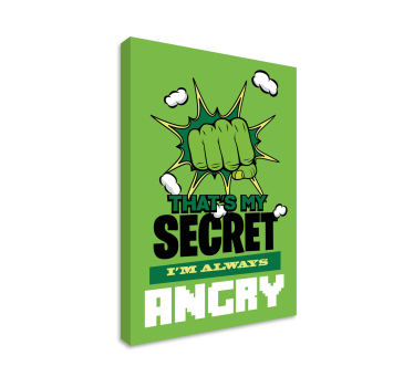 Leinwandbild Always Angry - TenStickers
