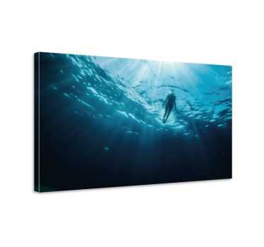 Wandbild Taucher unter Wasser - TenStickers