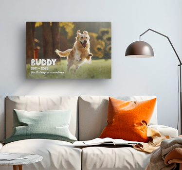 Wandbild Wohnzimmer treuer Freund - TenStickers
