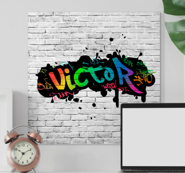 Wandbild Schlafzimmer mit Namen - TenStickers