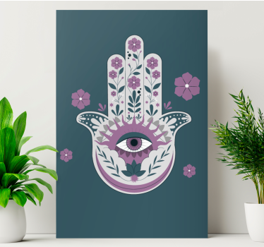 Buddha bilder leinwand hand mit auge - TenStickers