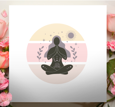 Buddha bilder leinwand in meditationspose - TenStickers